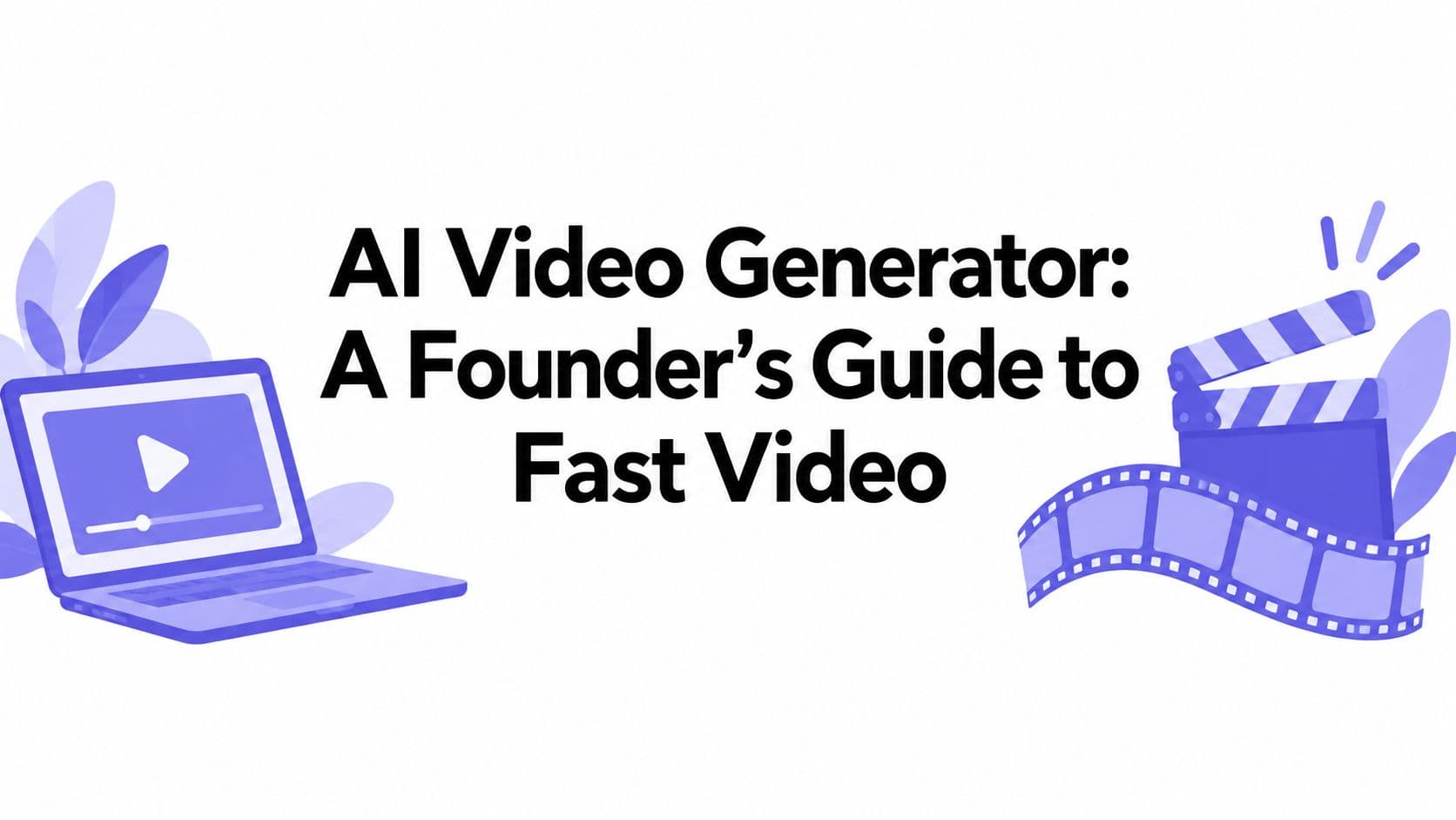 AI Video Generator: A Founder's Guide to Fast Video