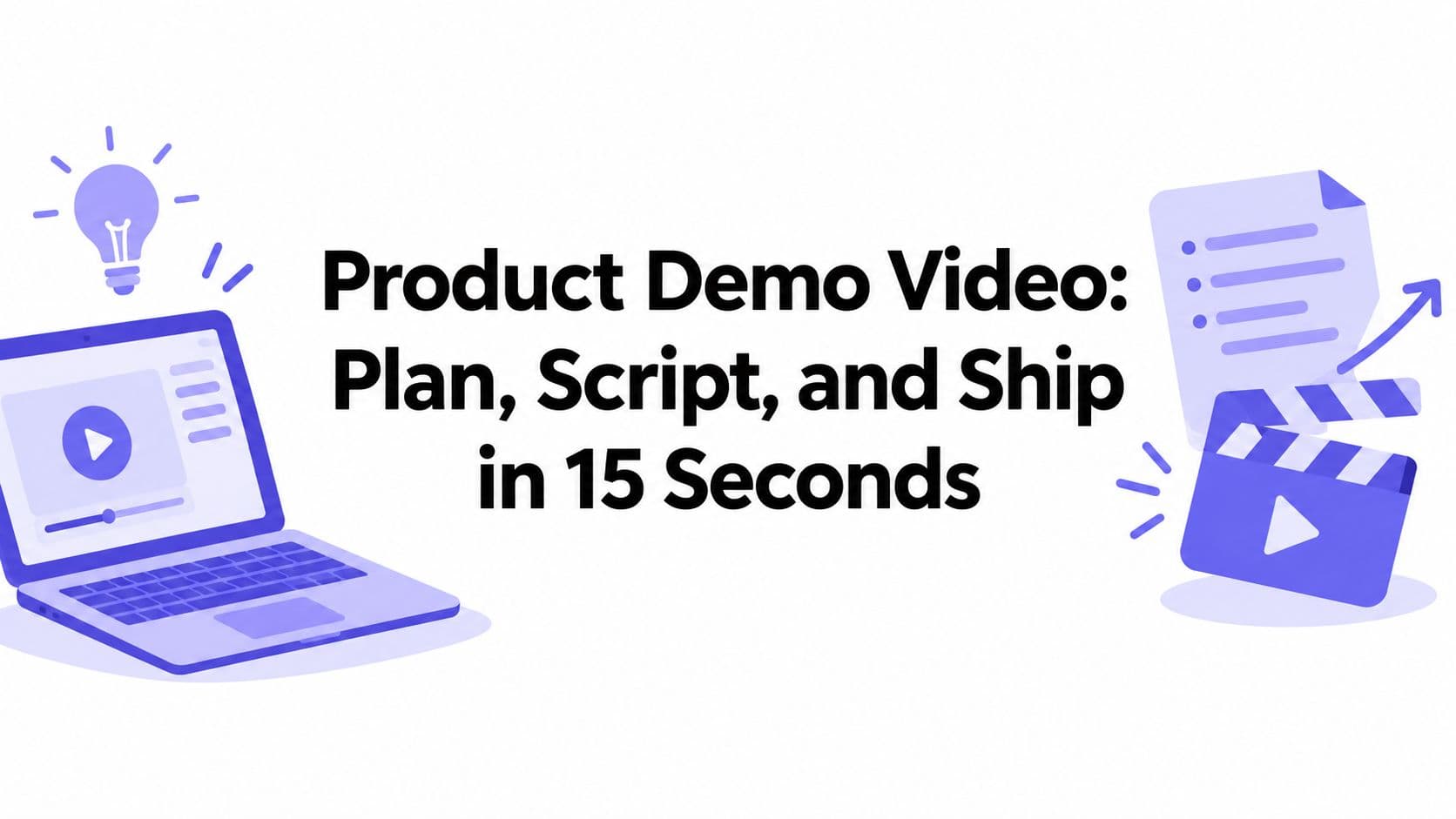 Product Demo Video: Plan, Script, and Ship in 15 Seconds