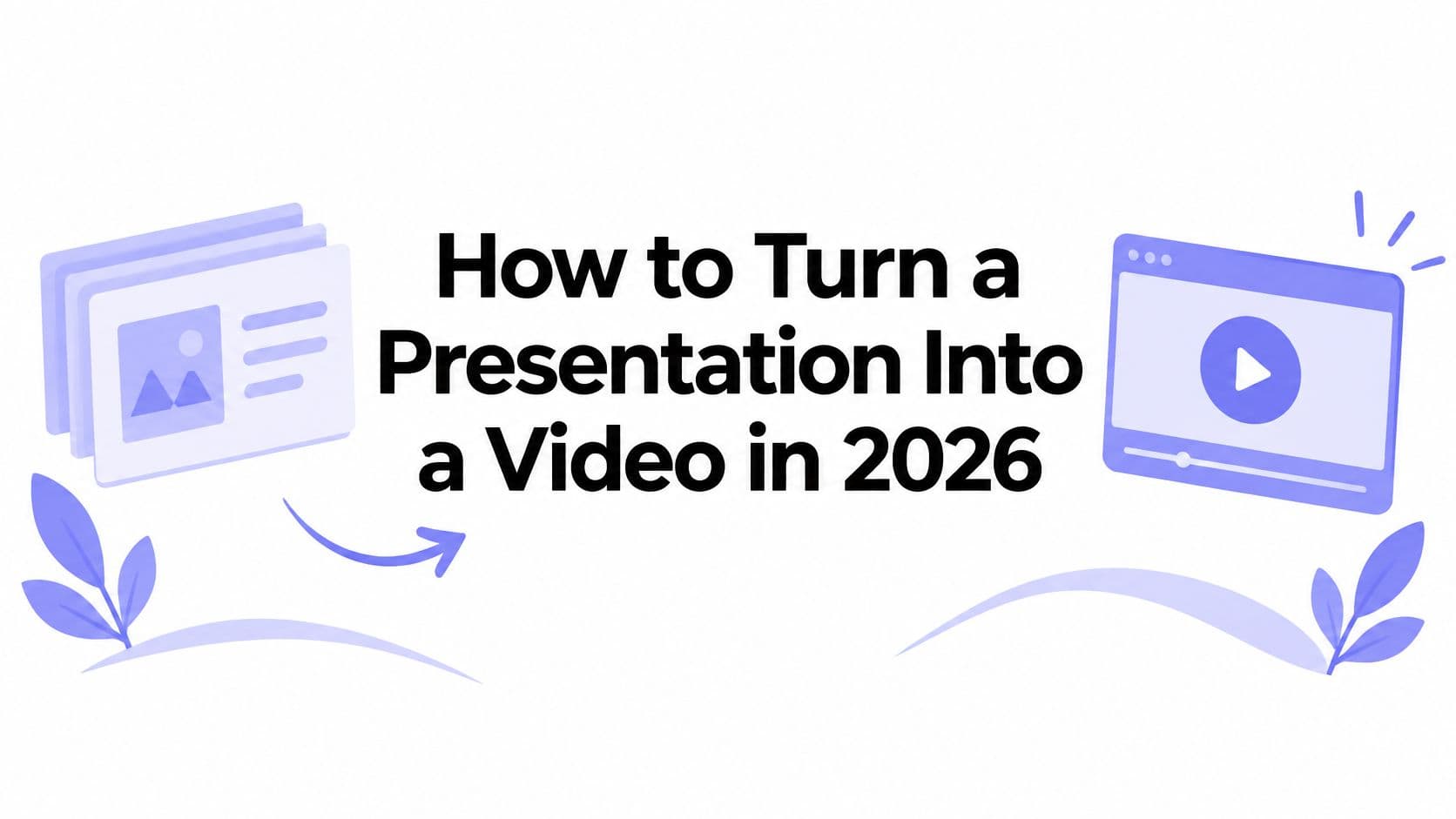 How to Turn a Presentation Into a Video in 2026