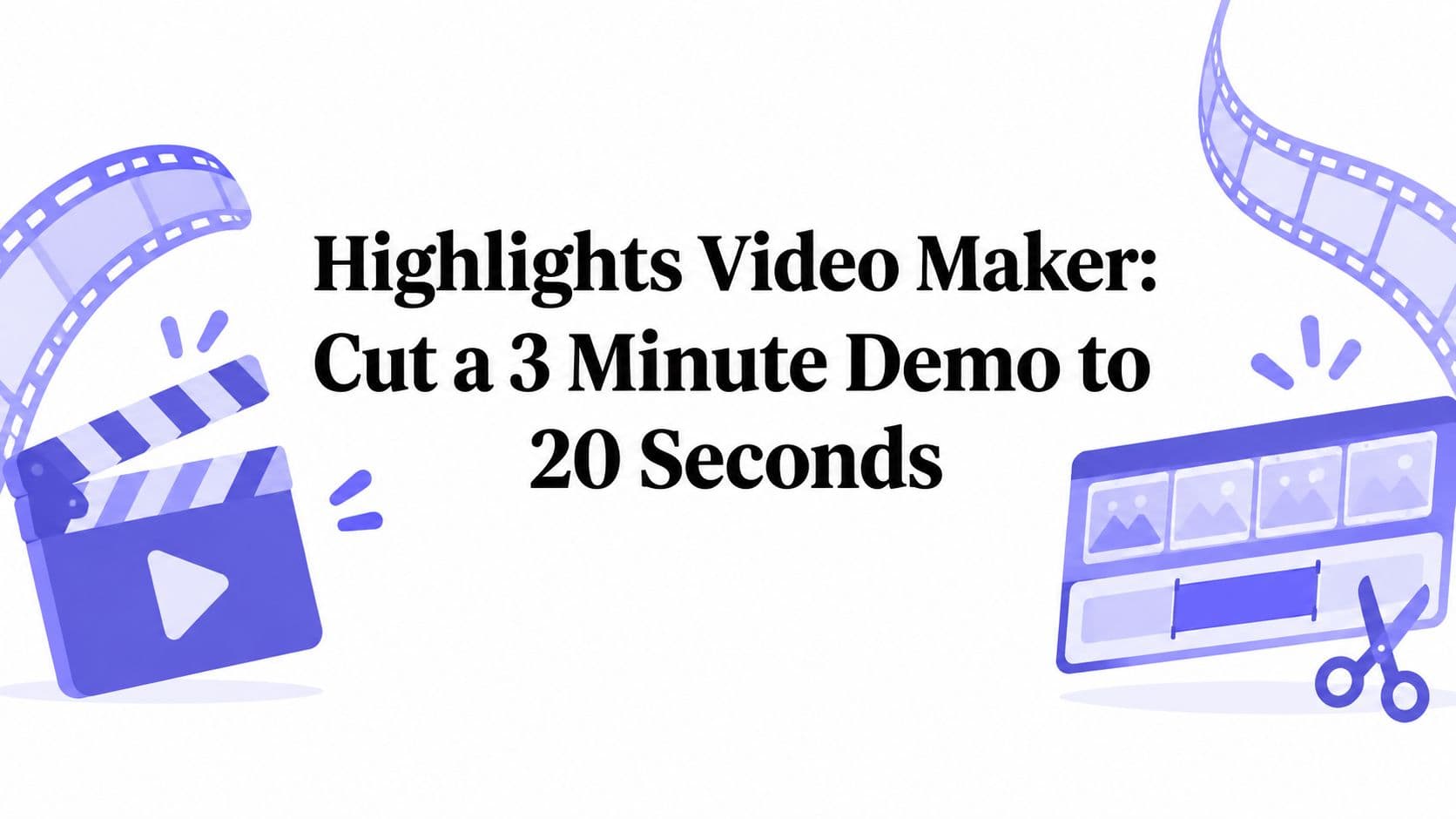 Highlights Video Maker: Cut a 3 Minute Demo to 20 Seconds