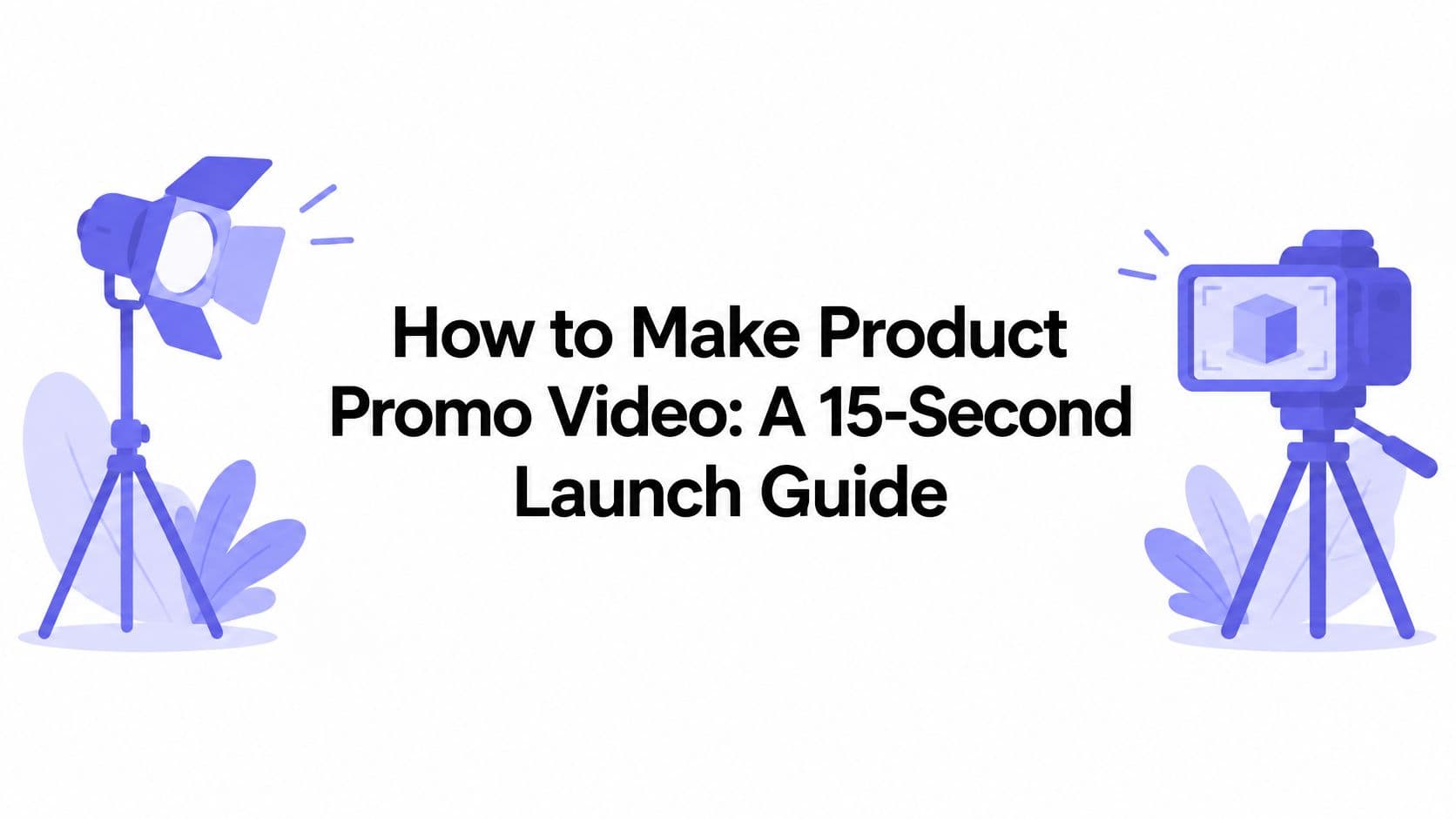 How to Make Product Promo Video: A 15-Second Launch Guide