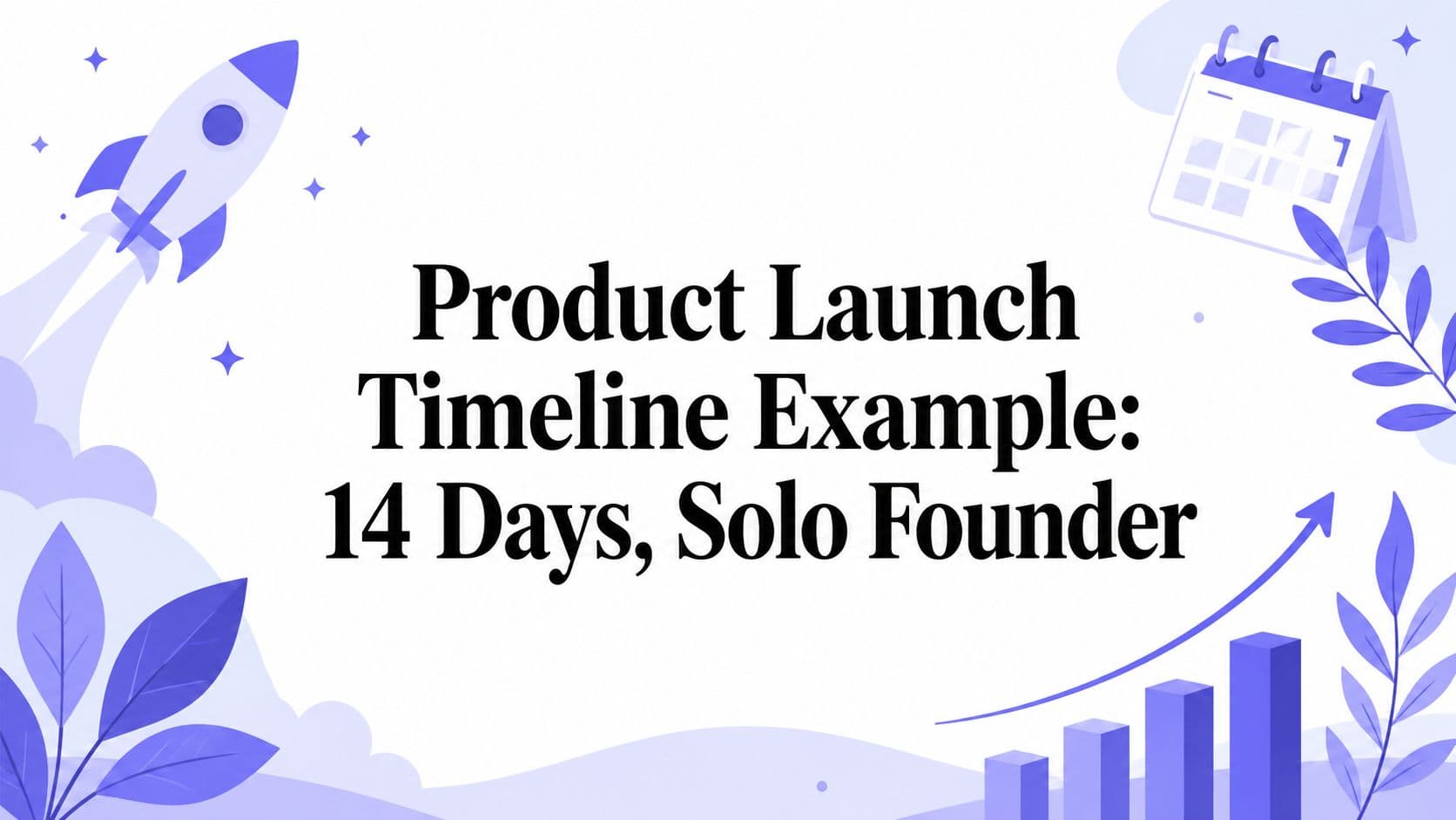 Product Launch Timeline Example: 14 Days, Solo Founder