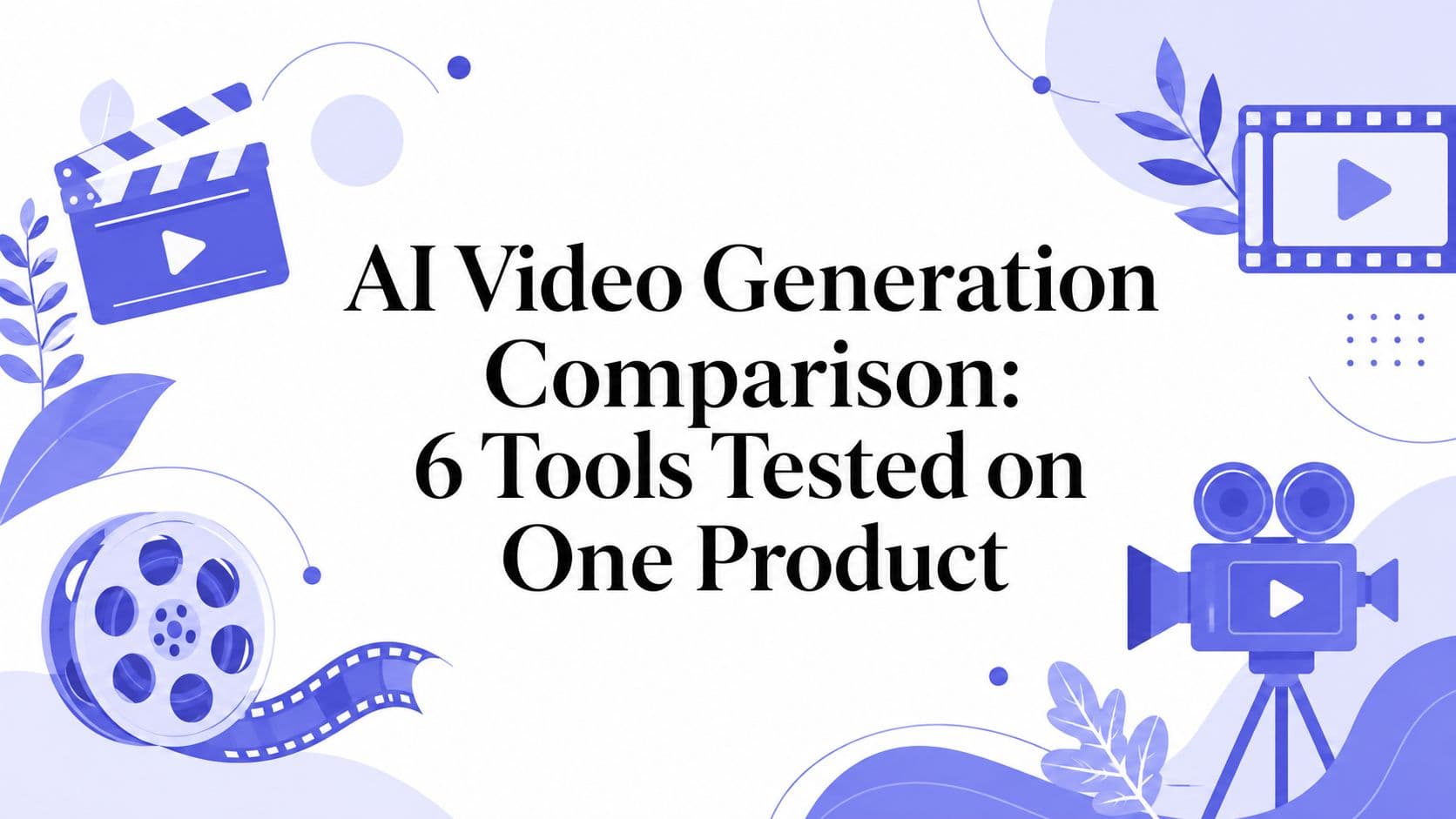 AI Video Generation Comparison: 6 Tools Tested on One Product